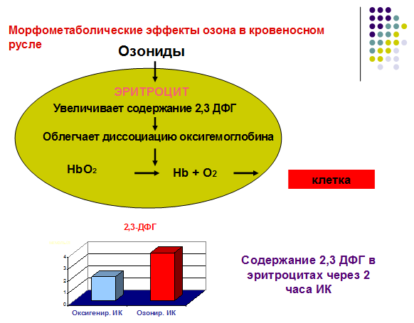 Эффекты озона в кровеносном русле